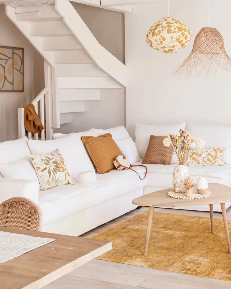 deco salon boheme blanc