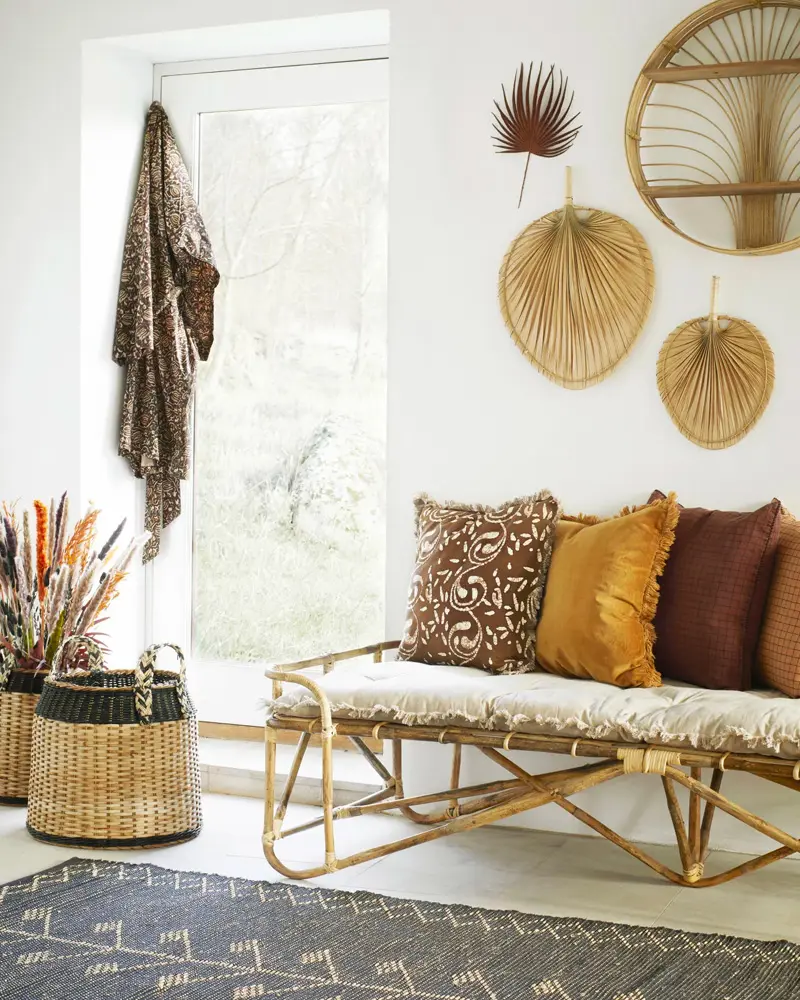 deco salon boheme naturel