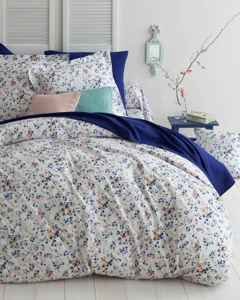 linge de lit floral deco chambre