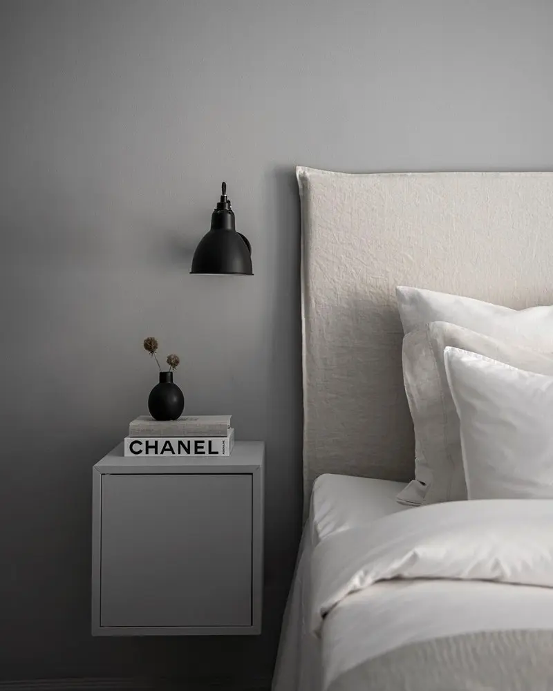 deco chambre minimaliste gris beige