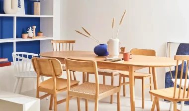 deco salle a manger bleu