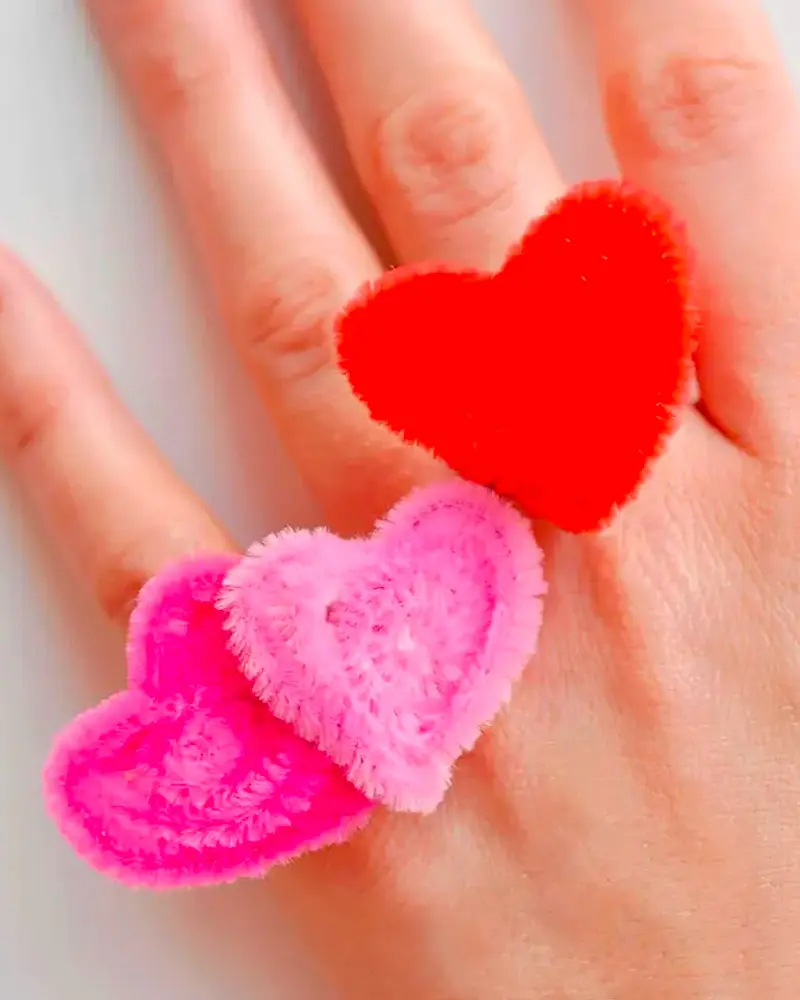 bague coeur diy saint valentin enfant