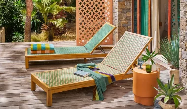 bain soleil résine tressee