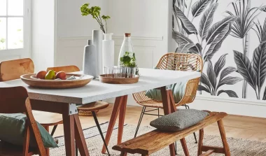 deco salle a manger tropicale