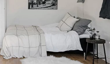 deco studio scandinave noir blanc