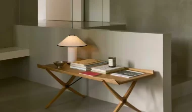 table basse zen bois