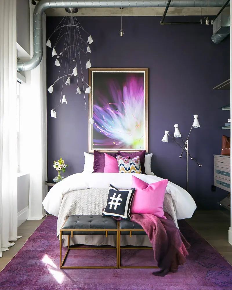 deco chambre violet