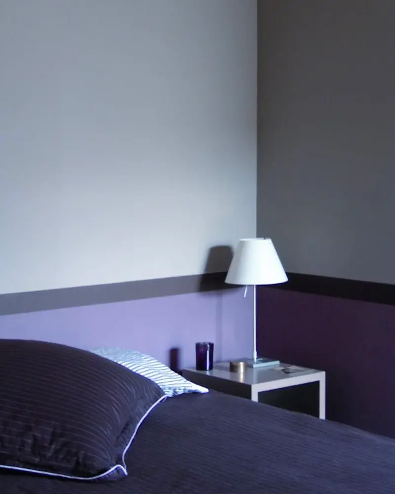 deco chambre minimaliste violet