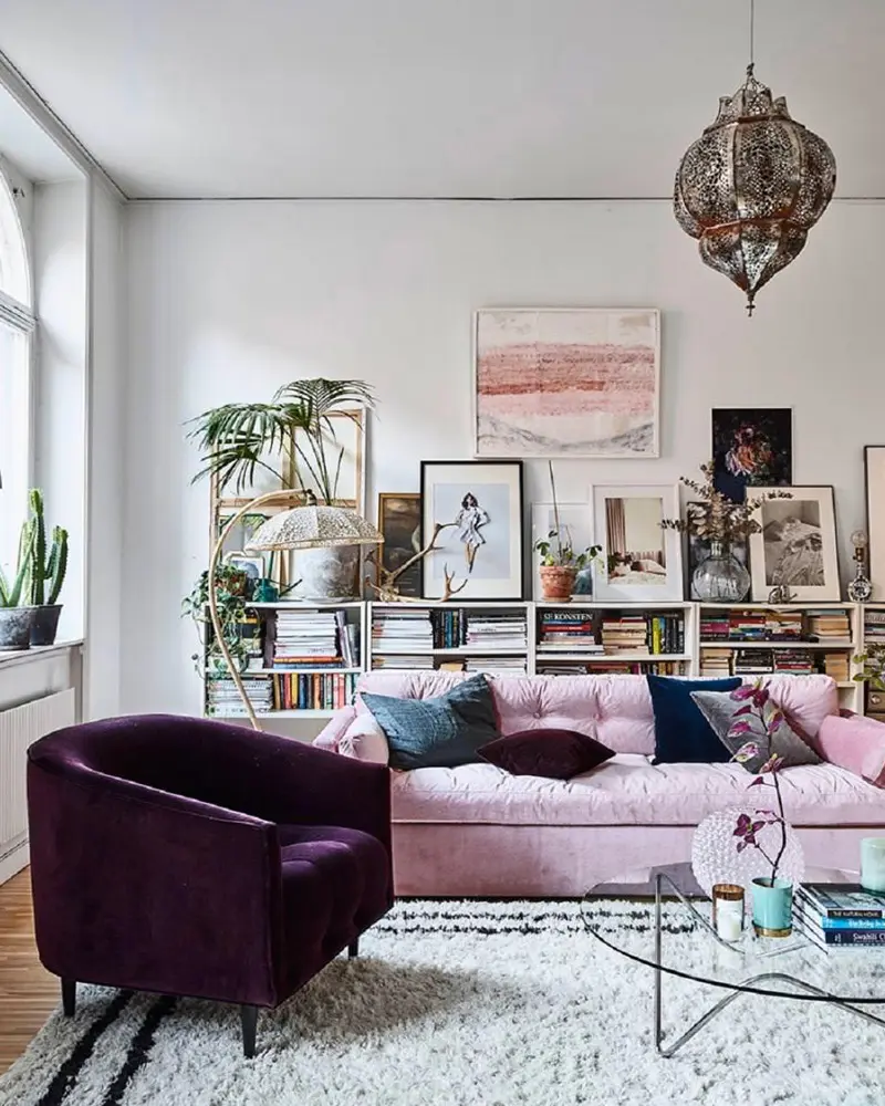 deco salon violet