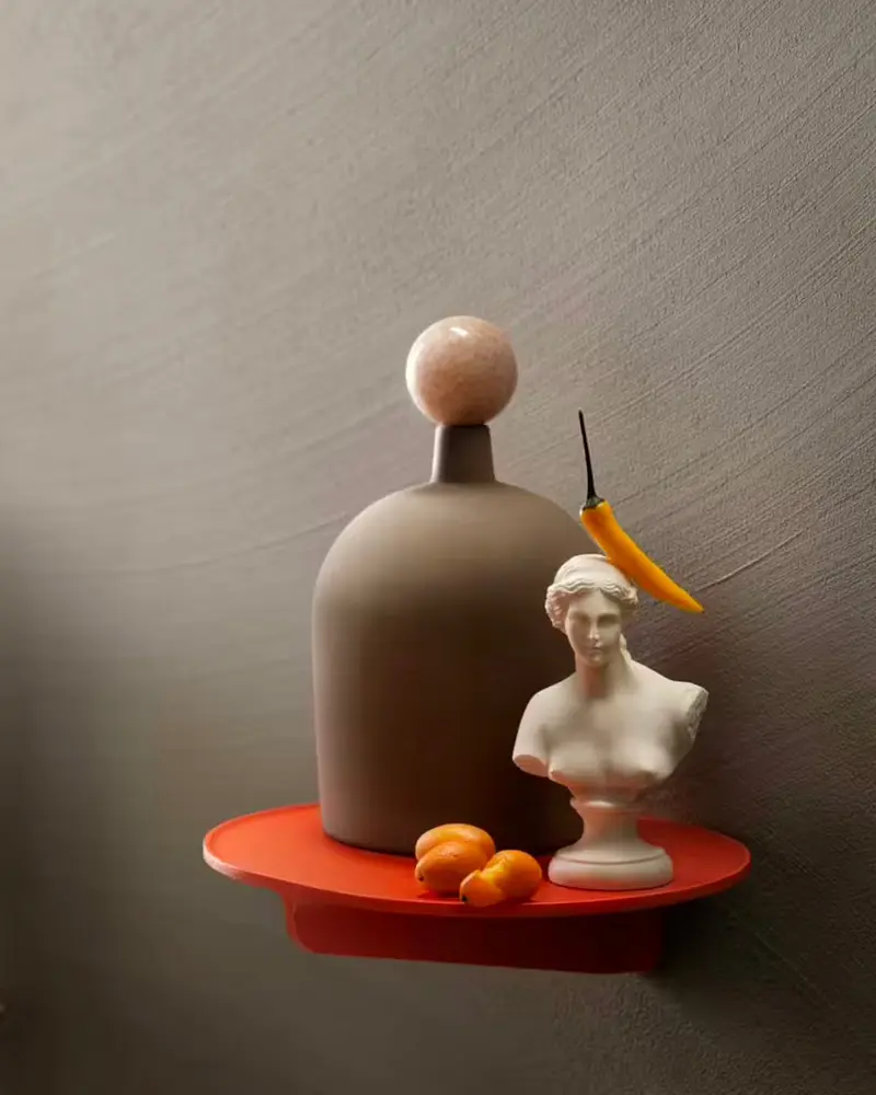 etagere murale orange