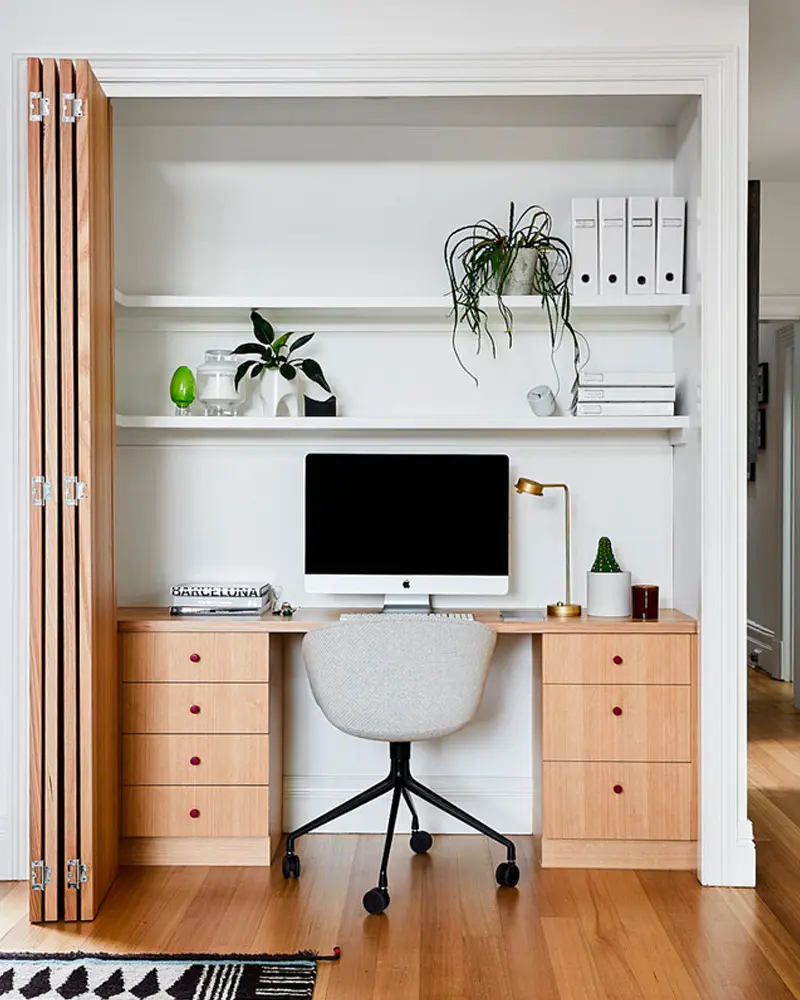 bureau placard etagere