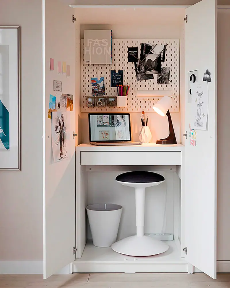 deco bureau coulissant placard