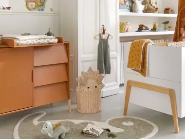 deco chambre bebe orange