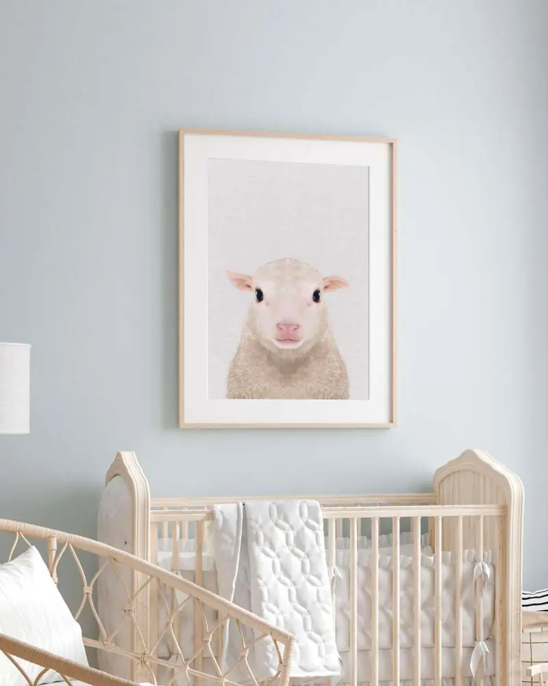 deco chambre bebe mouton affiche