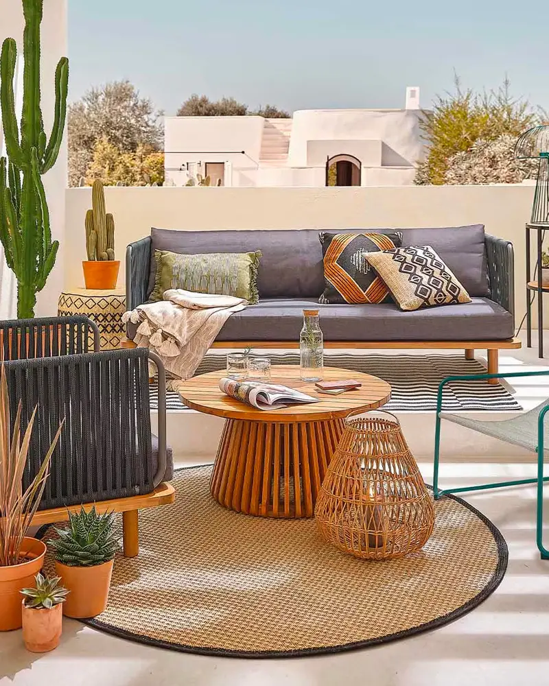 deco balcon été ethnique