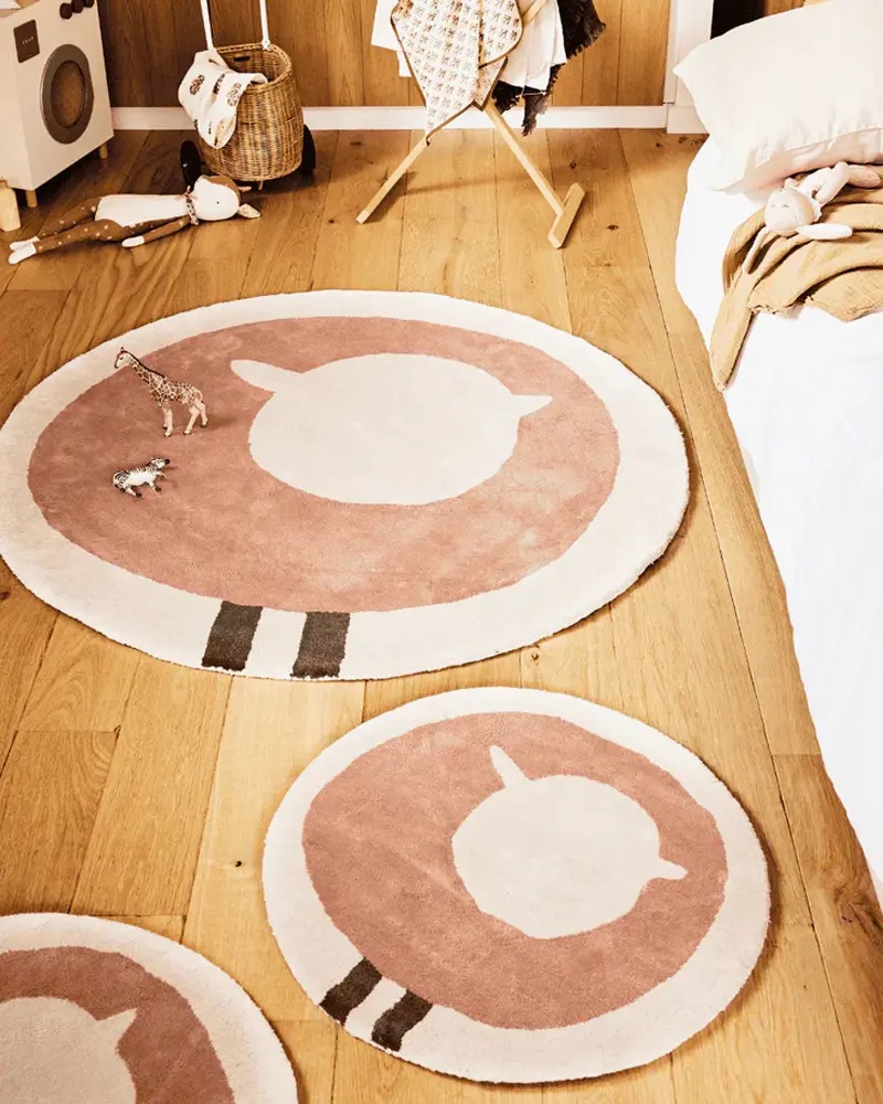 deco chambre bebe mouton tapis moderne