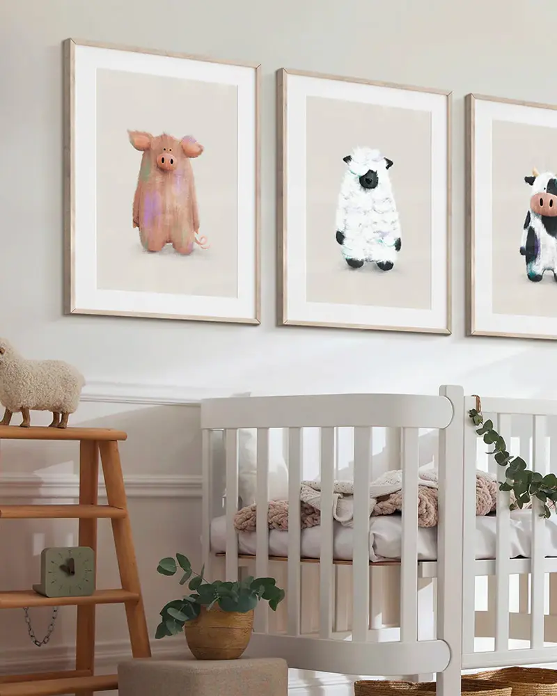 deco chambre bebe mouton moderne