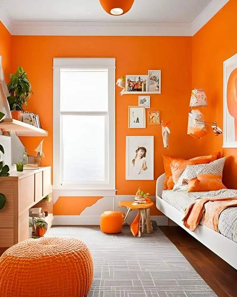 deco chambre enfant orange