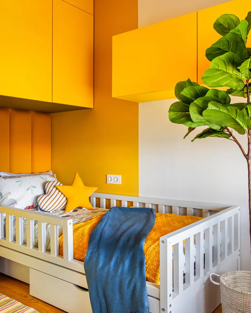 deco chambre enfant scandinave jaune