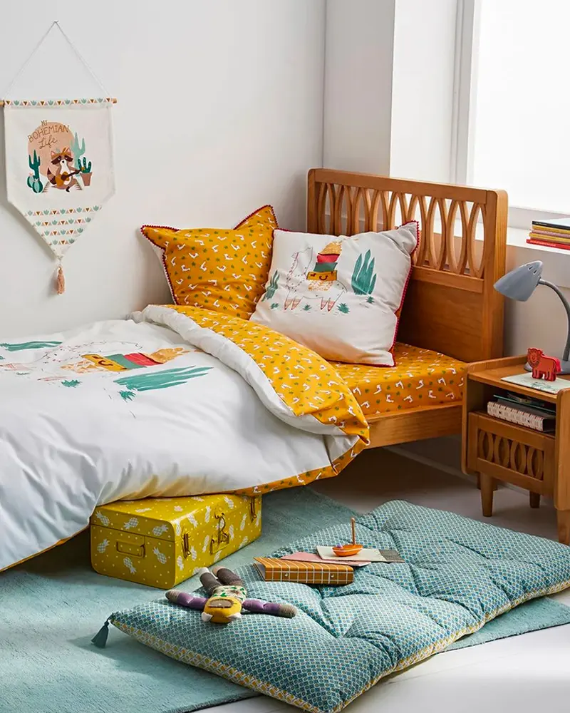 deco chambre enfant vintage jaune