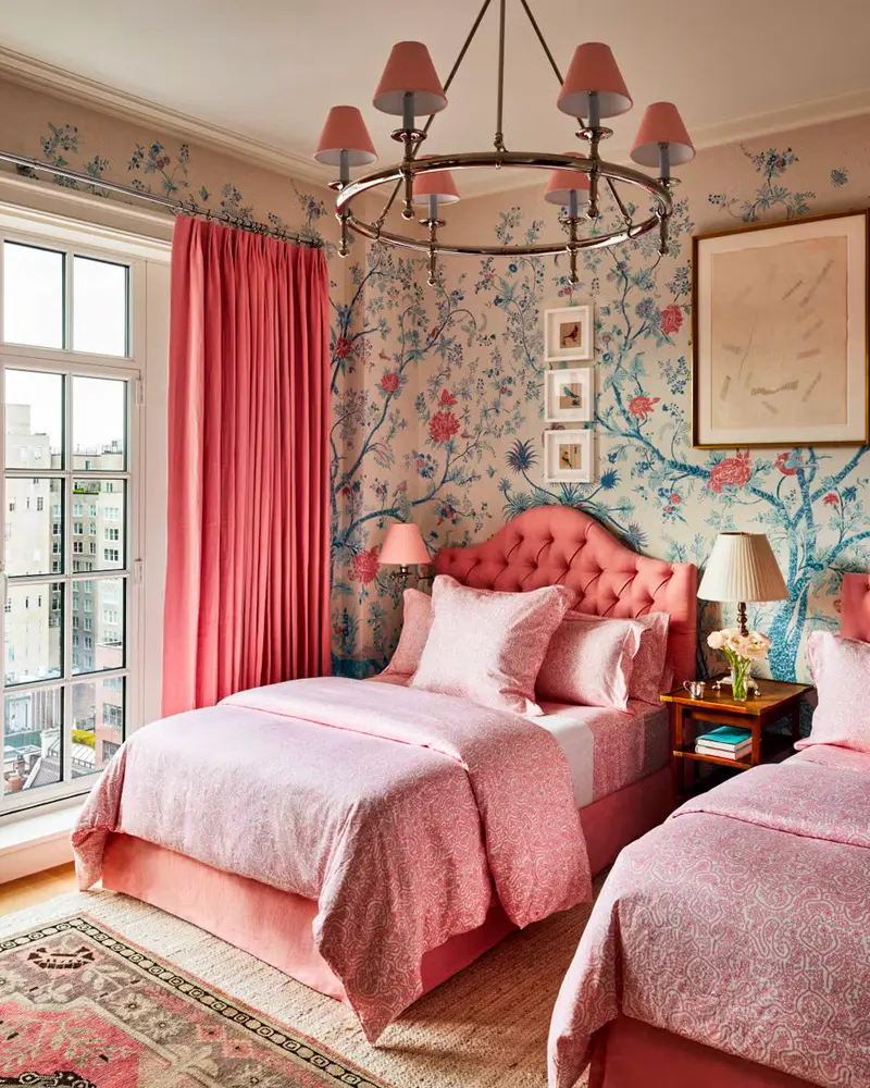 deco chambre enfant romantique chic rose