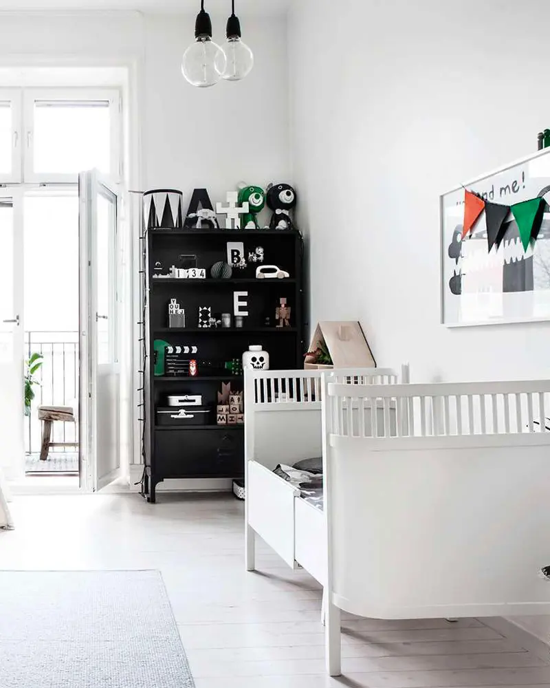 deco chambre enfant blanc scandinave