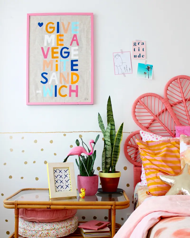 deco chambre enfant boheme rose