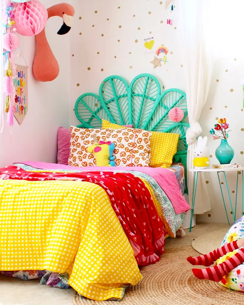 deco chambre enfant boheme jaune