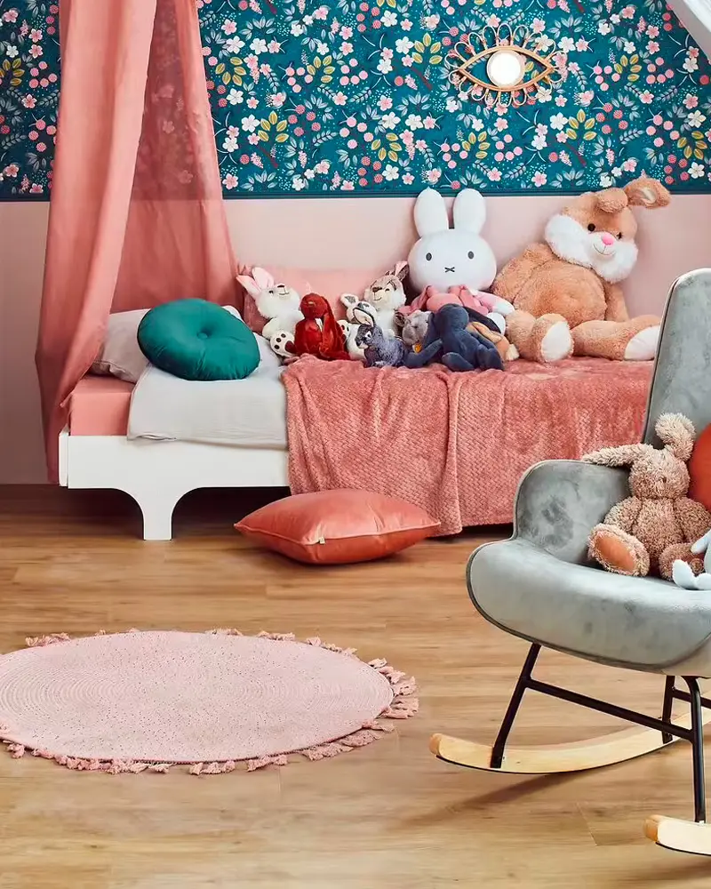 deco chambre enfant rose bleu