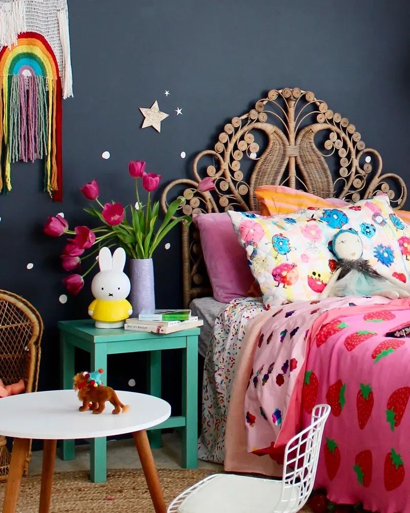 deco chambre enfant vintage rose