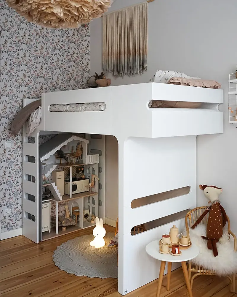 deco chambre enfant blanc moderne