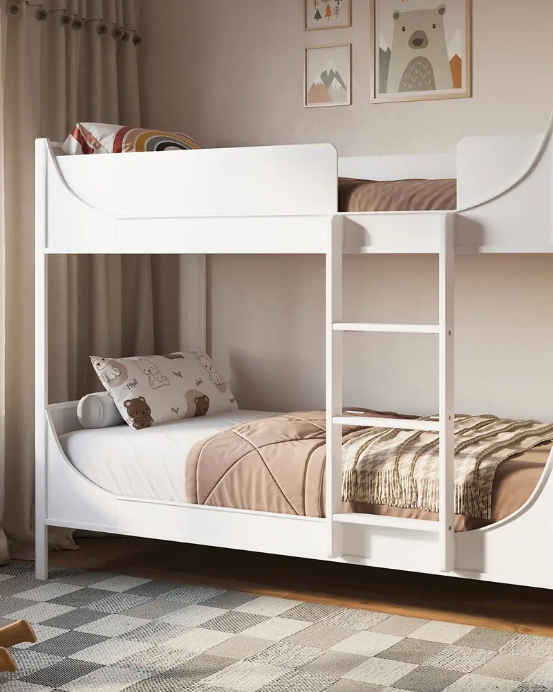 deco chambre enfant partagée blanc