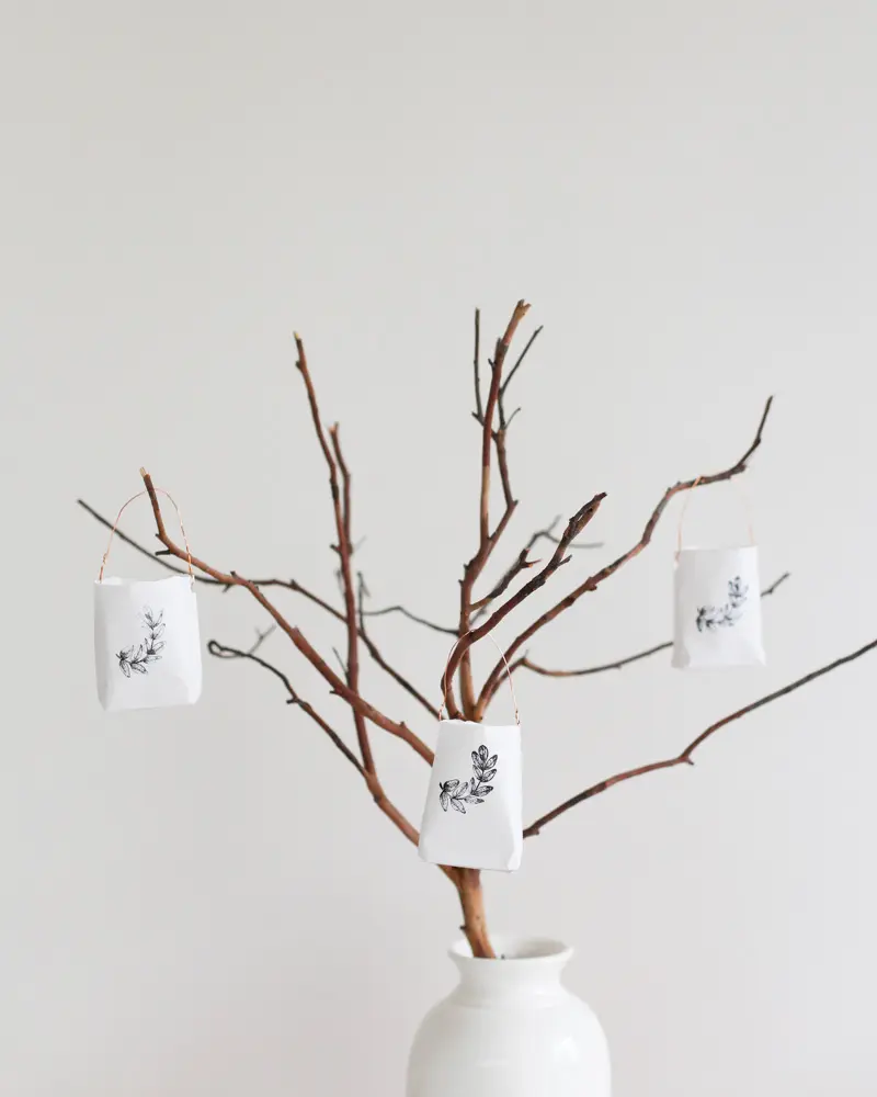 photophore sachet papier diy