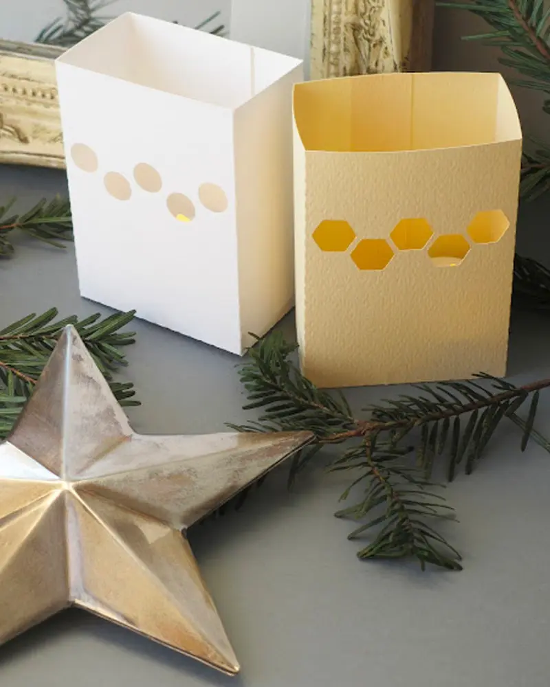 photophore papier cartonne diy