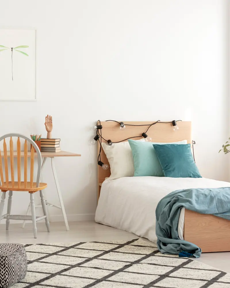 deco chambre enfant blanc bois