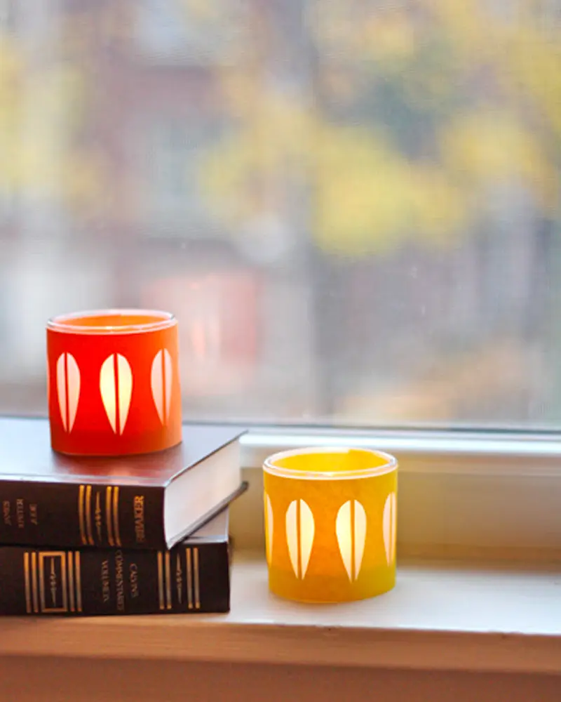 photophore papier vintage diy