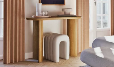 bureau console organique