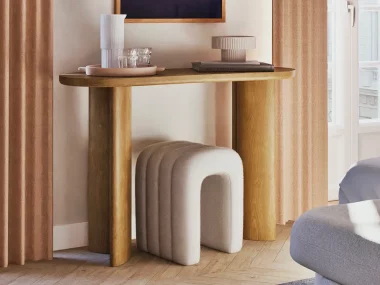 bureau console organique