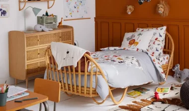 deco chambre enfant rotin