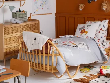 deco chambre enfant rotin
