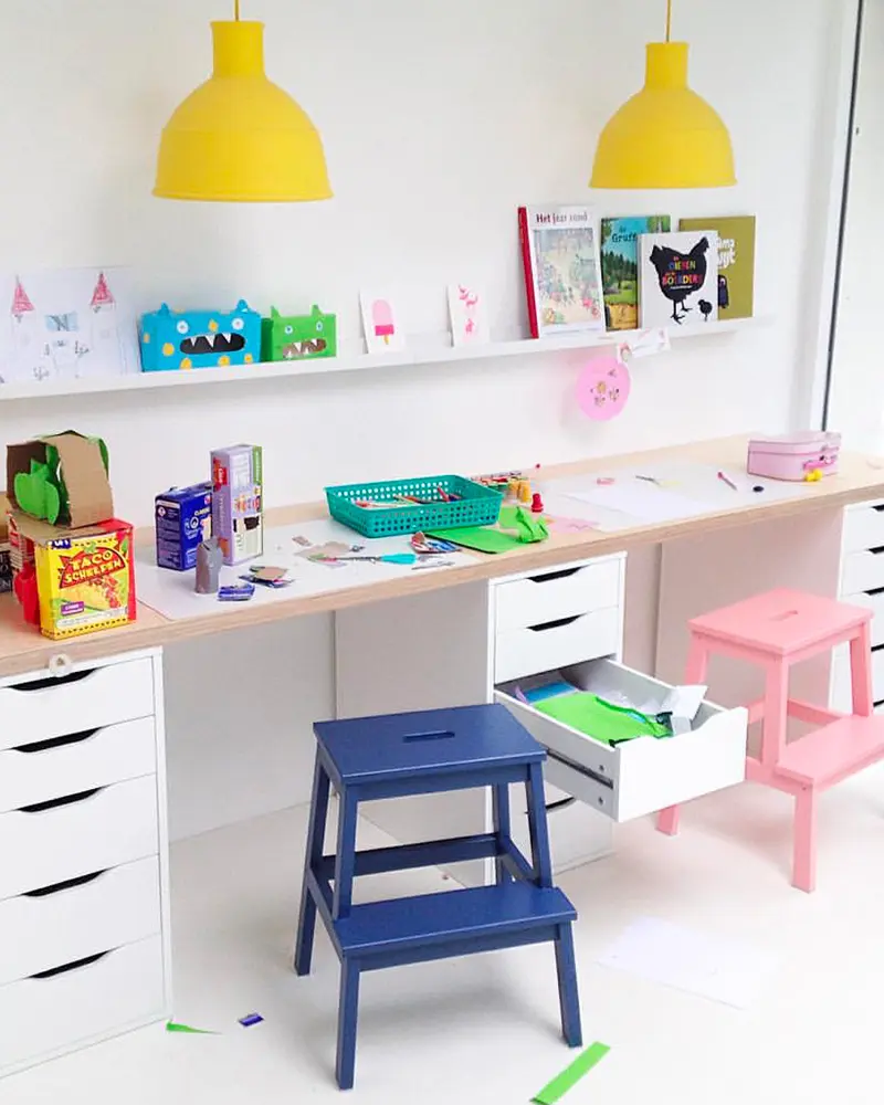deco bureau enfant créatif
