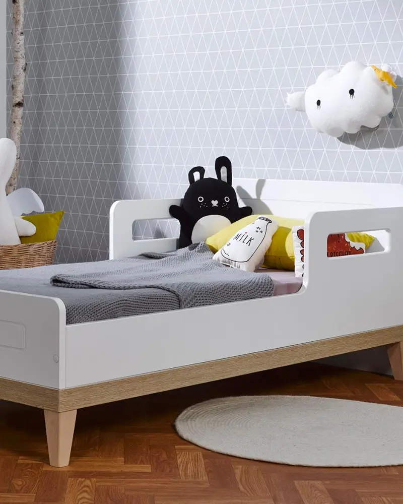 papier peint scandinave gris deco chambre enfant