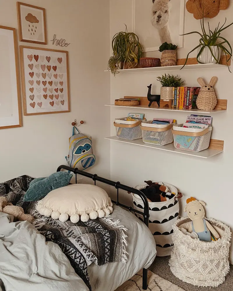 deco chambre enfant bohème noir