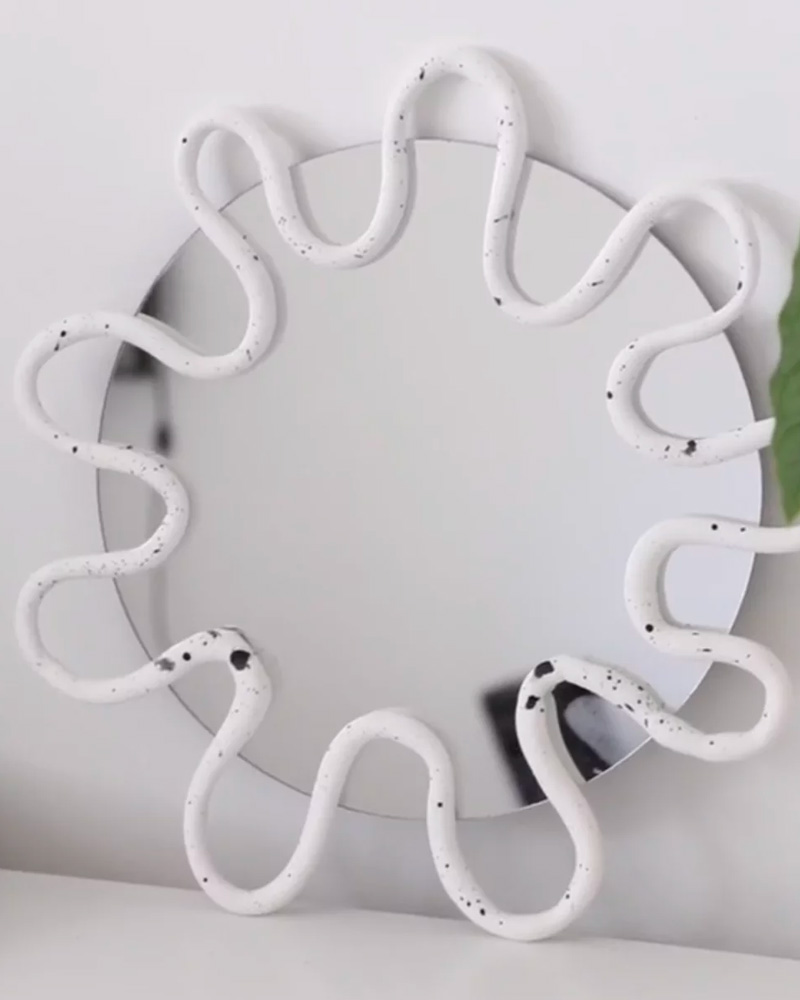 miroir pate fimo diy