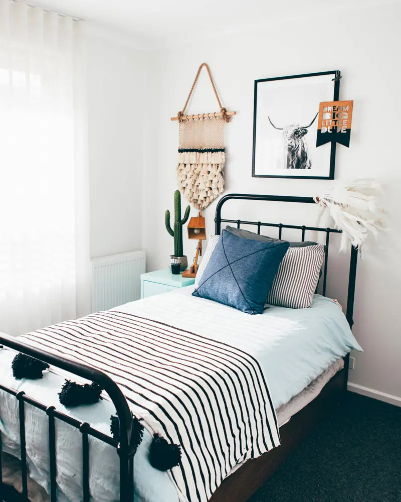 deco chambre enfant boheme noir