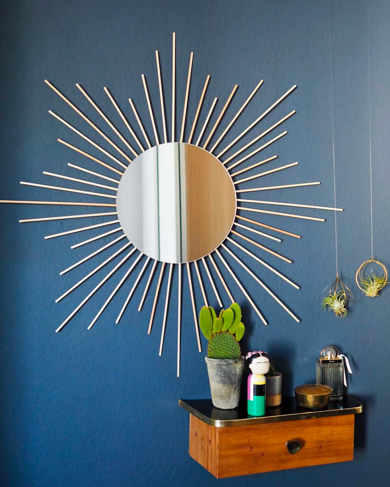 miroir soleil diy