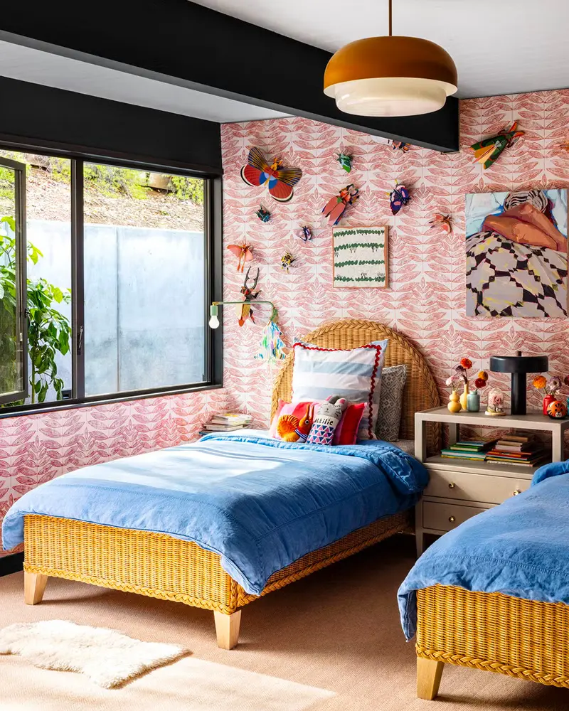 deco chambre enfant boheme bleu