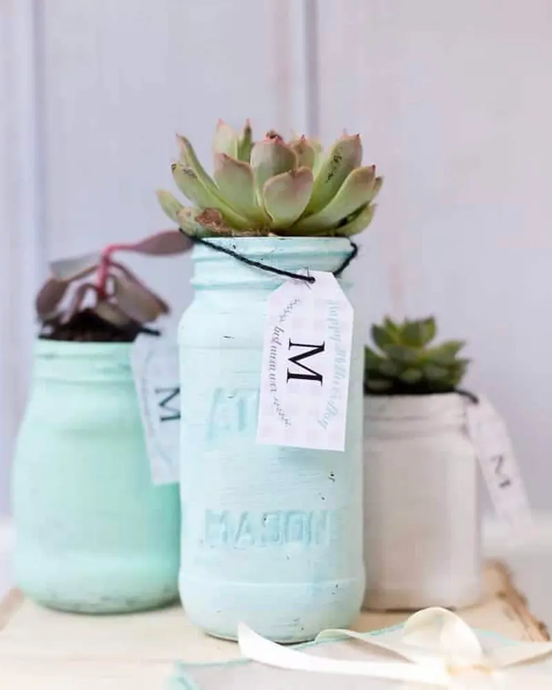 bocal peinture craie diy