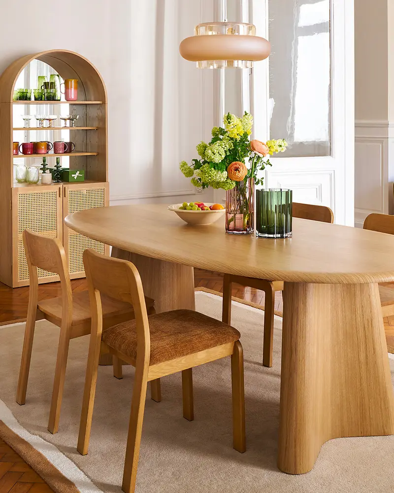 chaise chene massif rembourrée