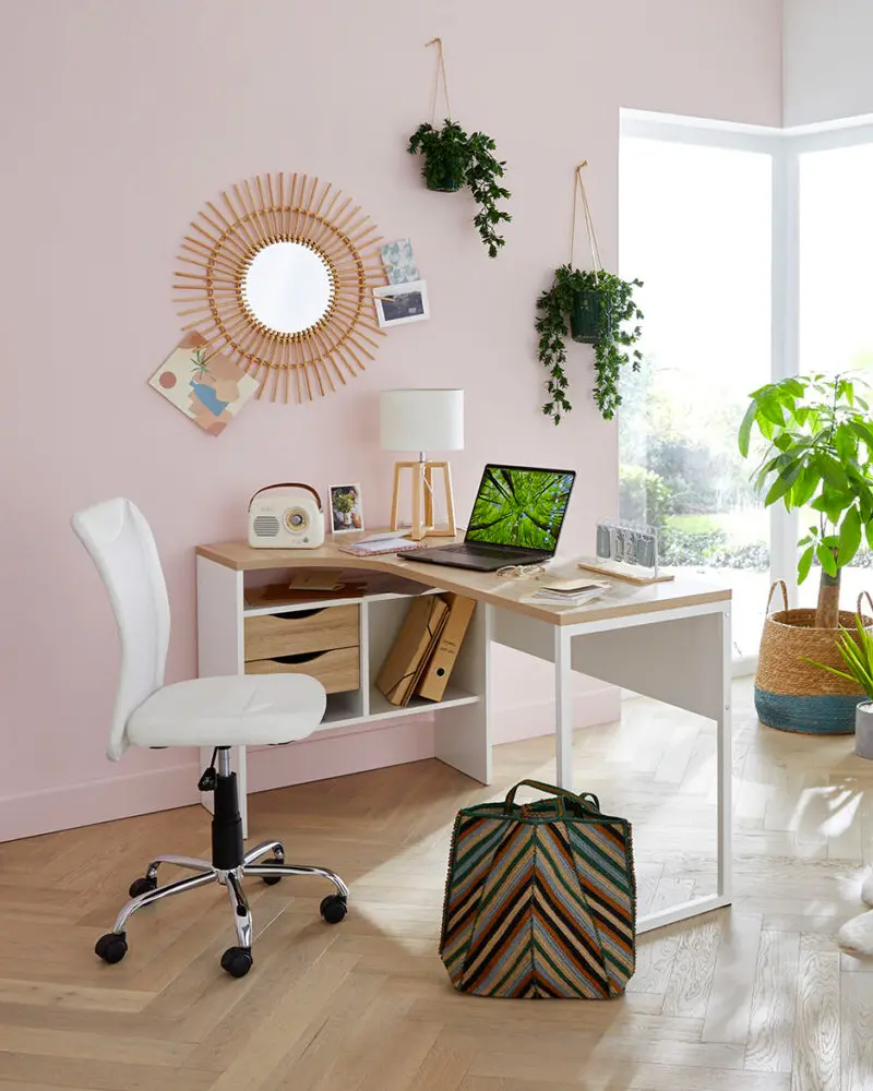 deco bureau rentree couleurs claires